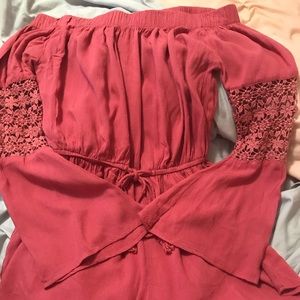 Of the Shoulder romper